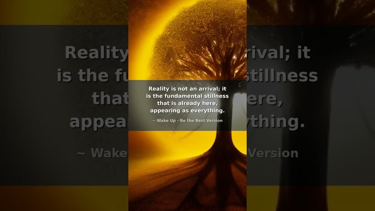 Stop Seeking: The Reality You Are 🌌