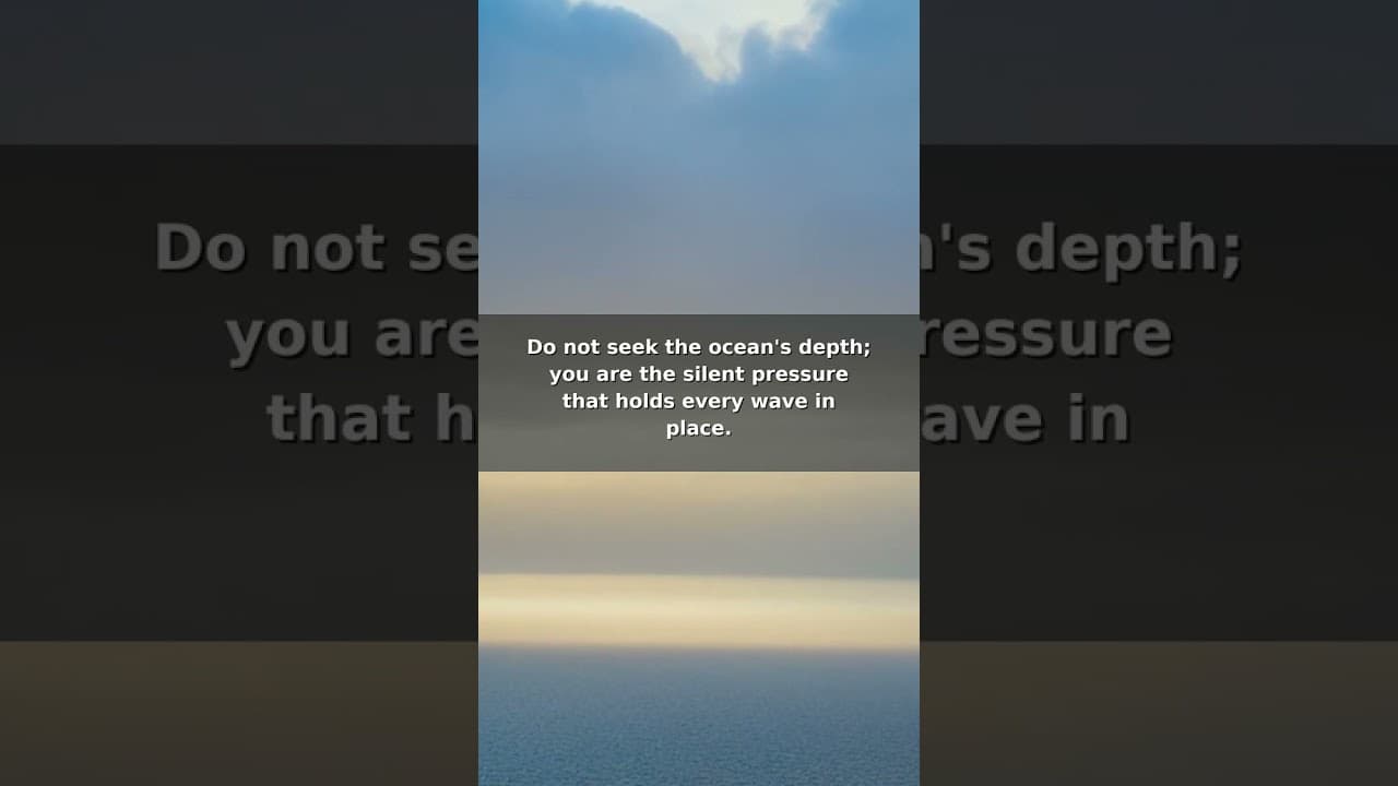 You Are The Stillness 🌊✨