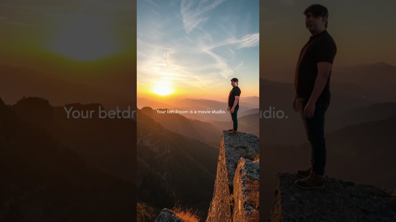 From Bedroom to Mountain Peak! 🎬 Green Screen Magic Revealed