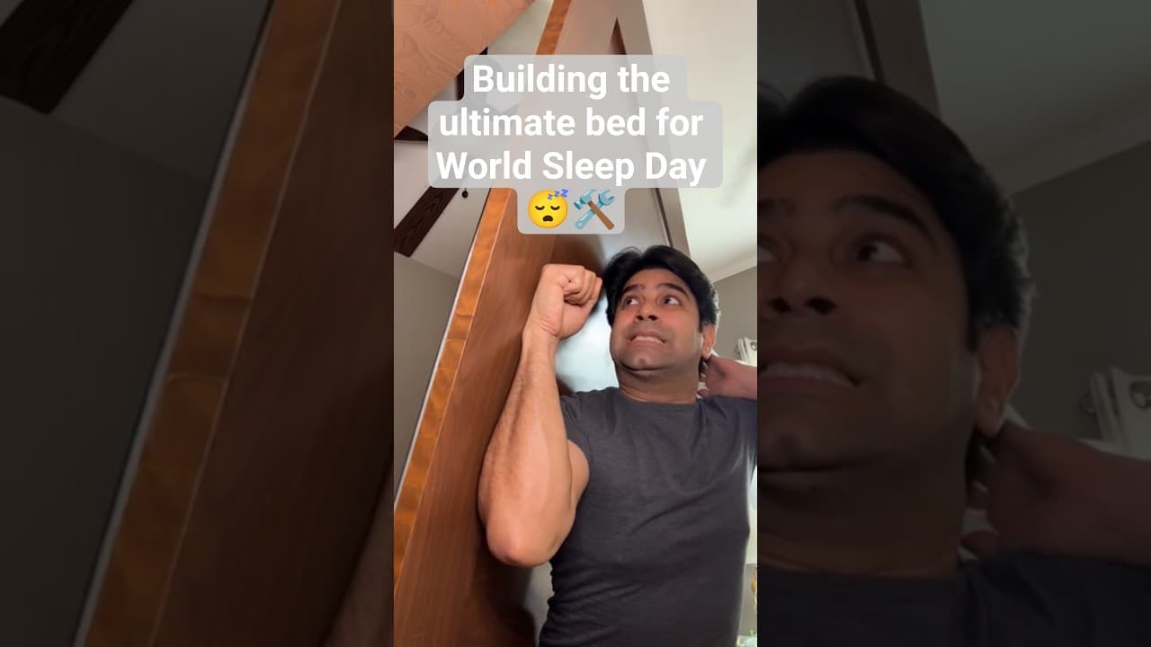 DIY Murphy Bed goes horribly WRONG 😭🛏️ #Shorts #funny #diyfail