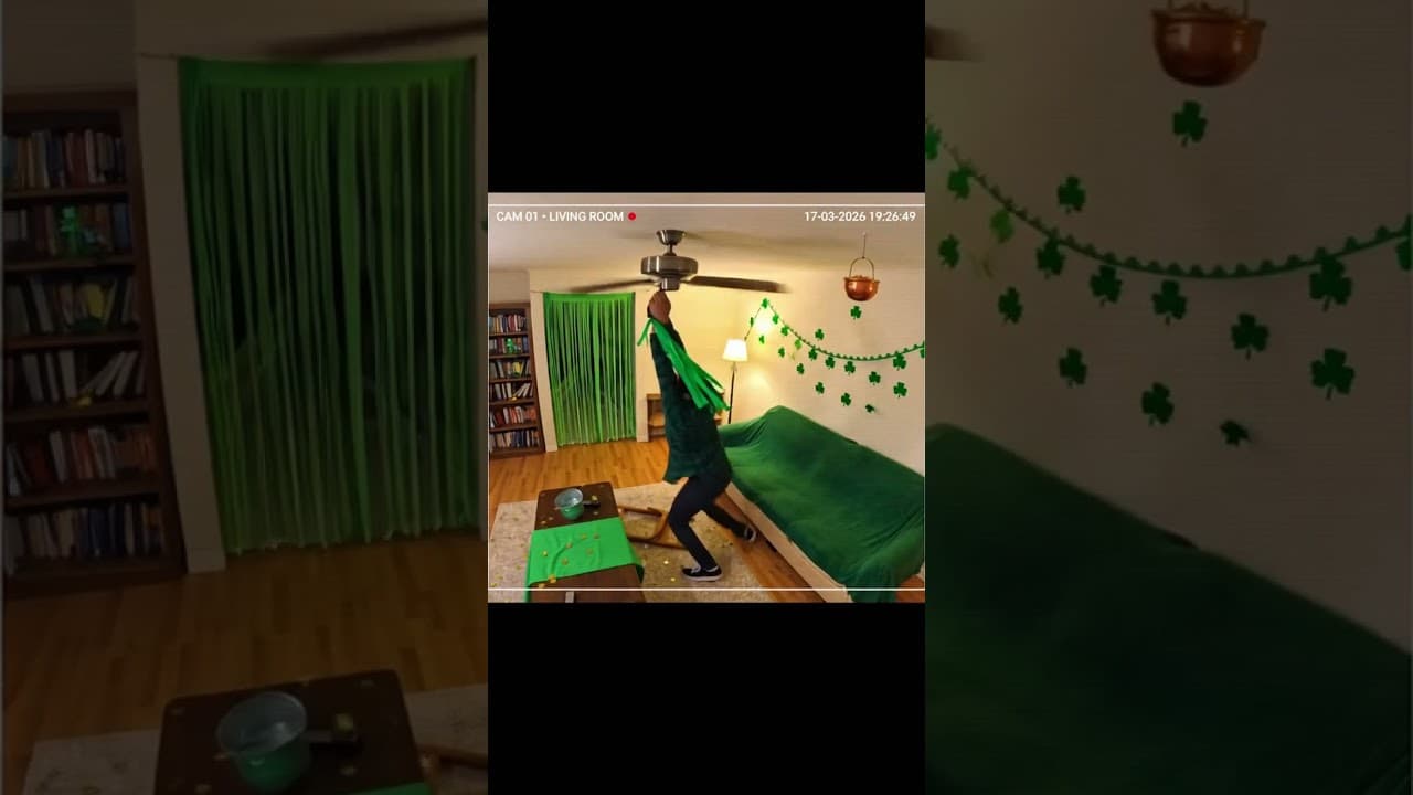 Tried to Fix the Ceiling Fan on St. Patrick's Day ☘️💀