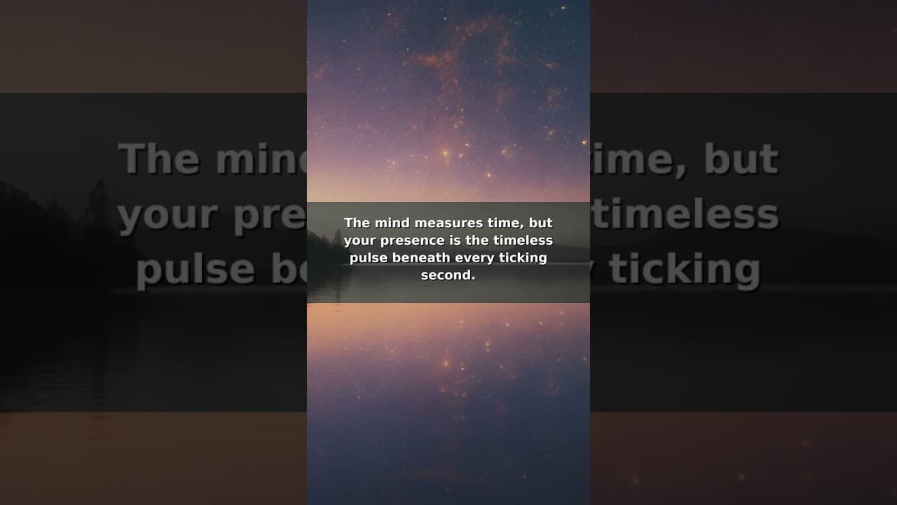 Beyond Time: Find Your Presence ⏳