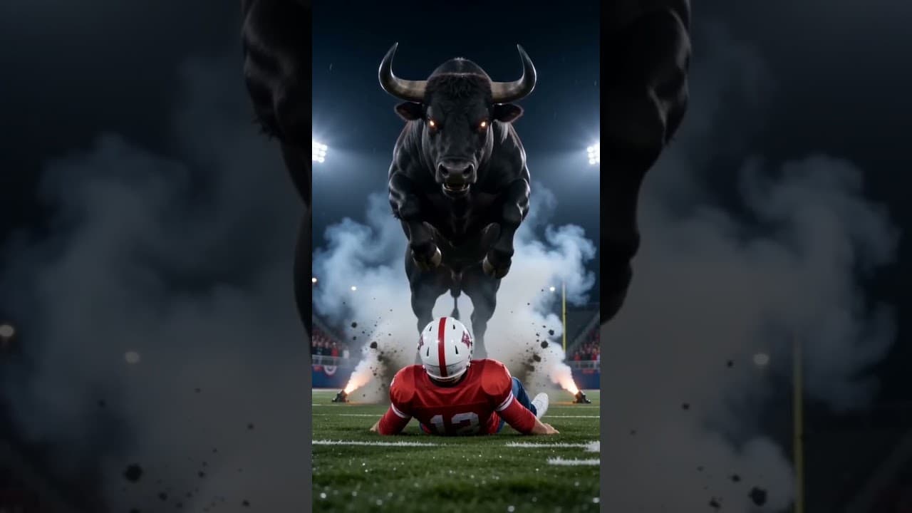AI Action Showcase: Bull vs. Football Player (Seedance 2.0 & Higgsfield.ai)