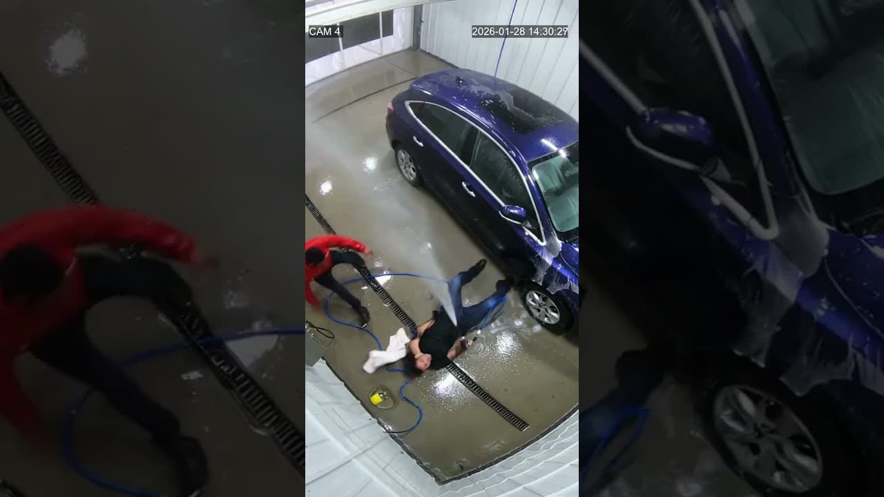 Sneezed at the Car Wash and Created a Water War Zone 🚗💀