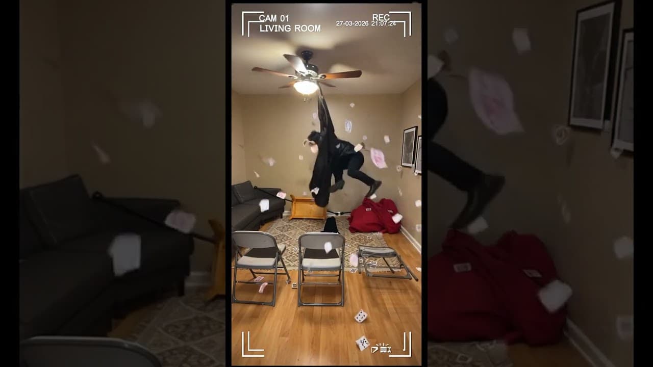 Rehearsed My One-Man Show Under the Ceiling Fan and the Fan Stole the Spotlight 🎭🌪️