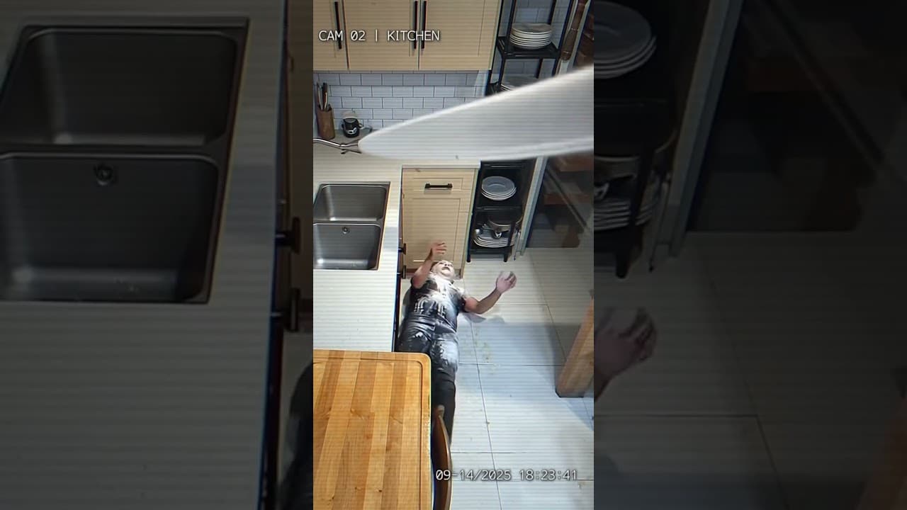 Tried to Give My Cat a Bath and She Flooded the Entire Kitchen 🐱🌊