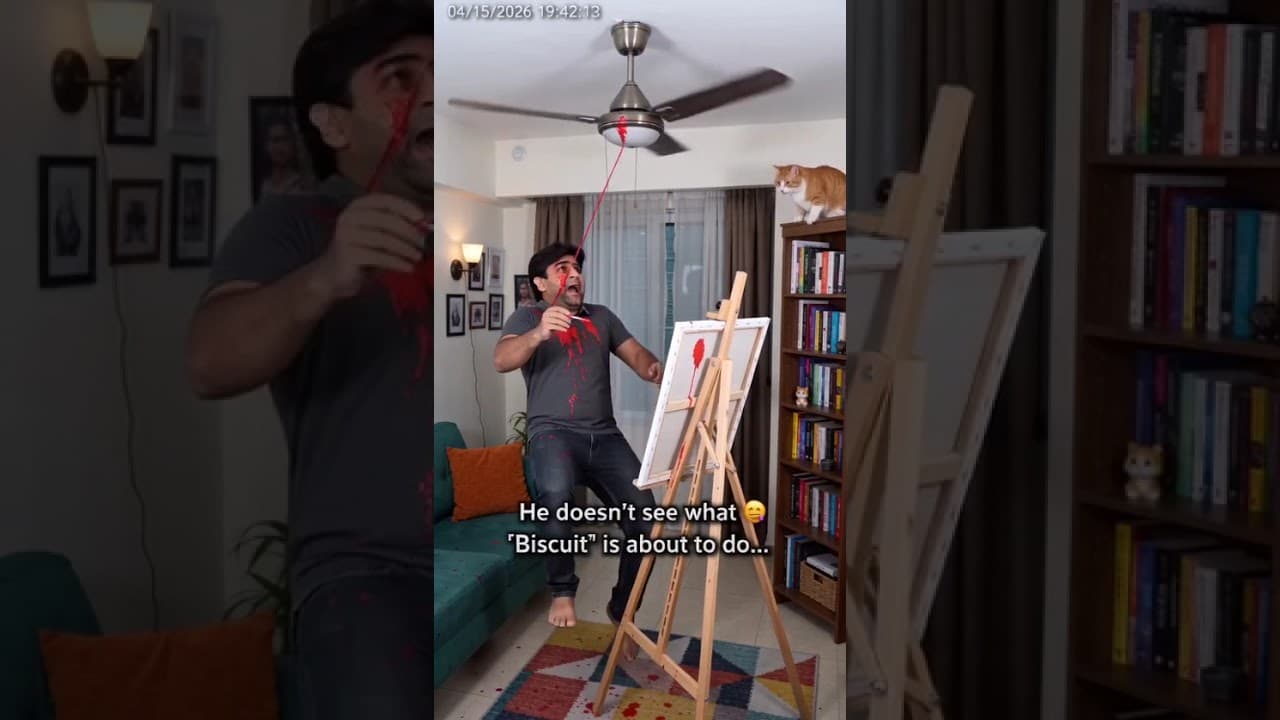 My Cat Ruined My World Art Day Masterpiece and the Ceiling Fan Finished Me 🎨🐱🌪️