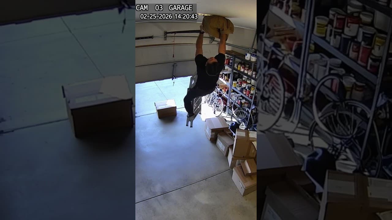 Tried to Grab My Jacket and the Garage Door Took Me to the Ceiling 🏠⬆️