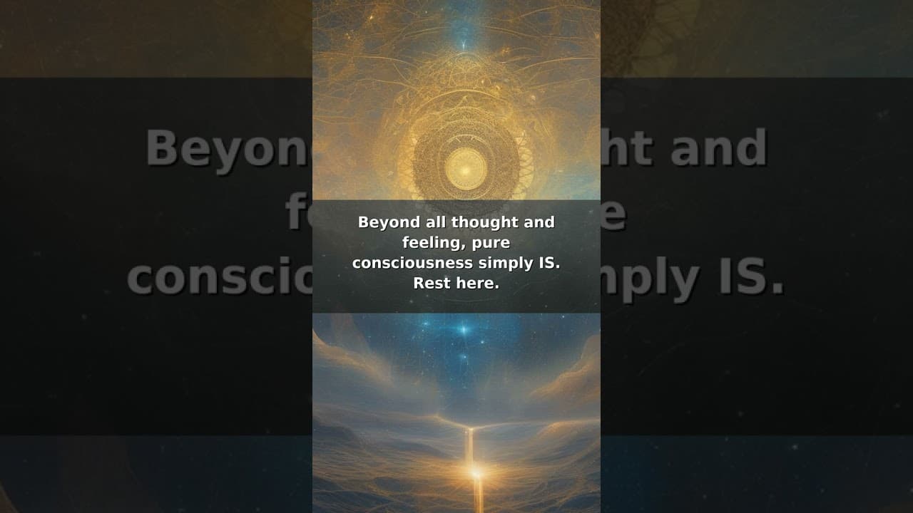 Find Your True Self: The Pure Is-ness of Consciousness ✨
