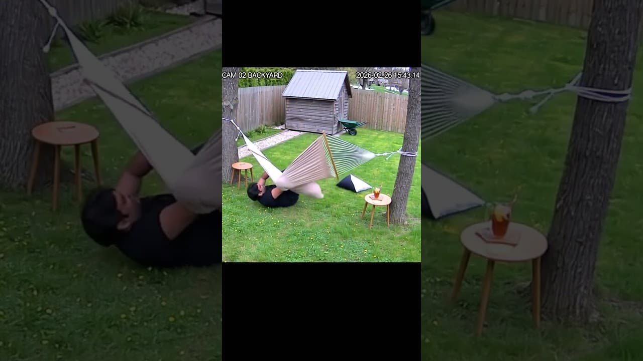 Tried to Relax in the Hammock and It Launched Me Across the Yard 🏖️💥