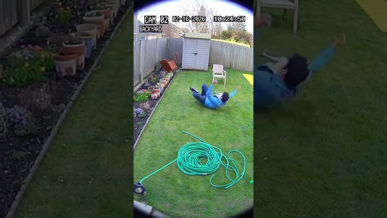 Stepped on the Garden Hose and It Dragged Me Across the Yard 🎣😱