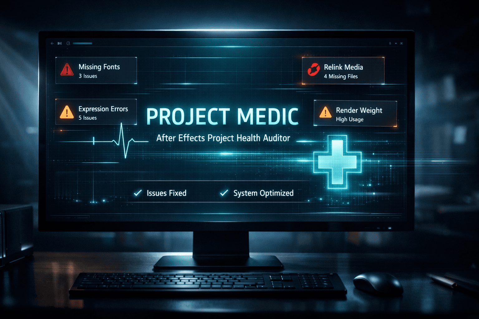 Project Medic — After Effects Project Health Auditor & Fixer