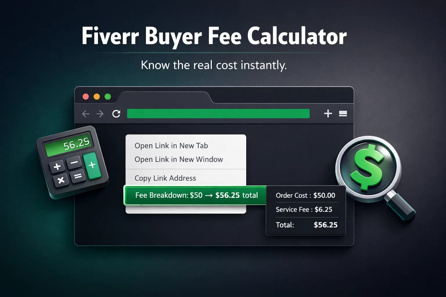Fiverr Buyer Fee Calculator